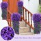 10 Pack 10 Pack Artificial Hanging Flowers Garland Arch Flowers for Wedding Ceremony Wall Home Floral Party Garden Outdoor Decoration (Purple)
